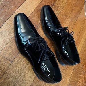 Calvin Klein leather tuxedo shoes